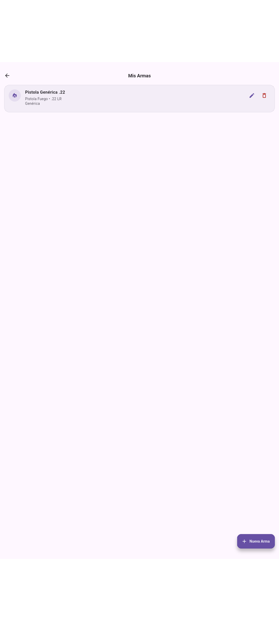 Lista de armas