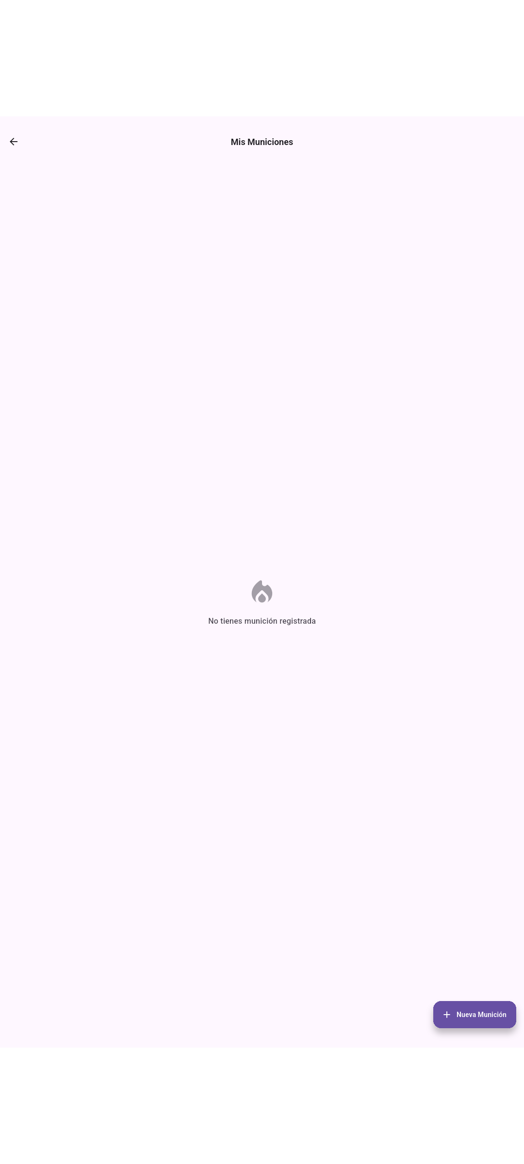 Gestión de munición